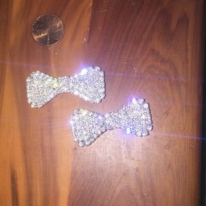 Pair of rhinestone barrettes